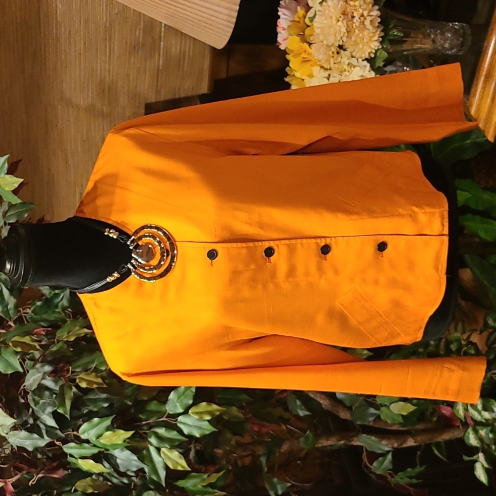 FINITY Orange Silk Jacket